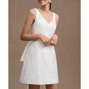 NWT Sachin & Babi Archie Ivory Sheath Mini Dress Size US 12 Bride Bridal *NO BOW